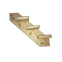 Вешалка для бани Ступеньки на 4 крючка, липа