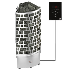 Электрокаменка Sawo Aries ARI3-60Ni2-CNR-P + пульт Saunova 2.0