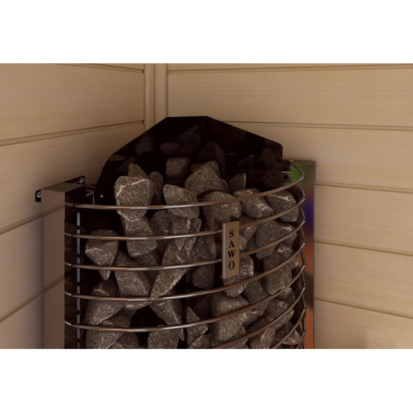 Электрокаменка Sawo TOWER CORNER TH5-80Ni2-CNR-P + пульт Saunova 2.0