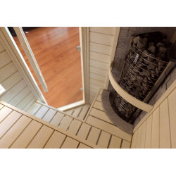 Электрокаменка Sawo TOWER CORNER TH5-80Ni2-CNR-P + пульт Saunova 2.0