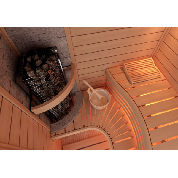 Электрокаменка Sawo TOWER CORNER TH5-80Ni2-CNR-P + пульт Saunova 2.0