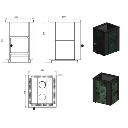 Печь для бани PKLE-12x S