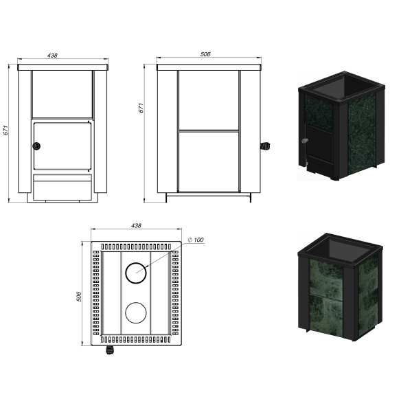Печь для бани PKLE-12x S Печь для бани PKLE-12x S