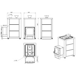 Печь для бани PKP-30 S