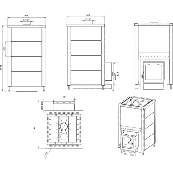 Печь для бани PKL-50 Y Печь для бани PKL-50 Y
