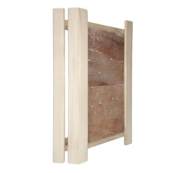 Ограждение для светильника угловое с гималайской солью, липа 45 см