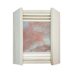 Ограждение для светильника угловое с гималайской солью 20*20, липа