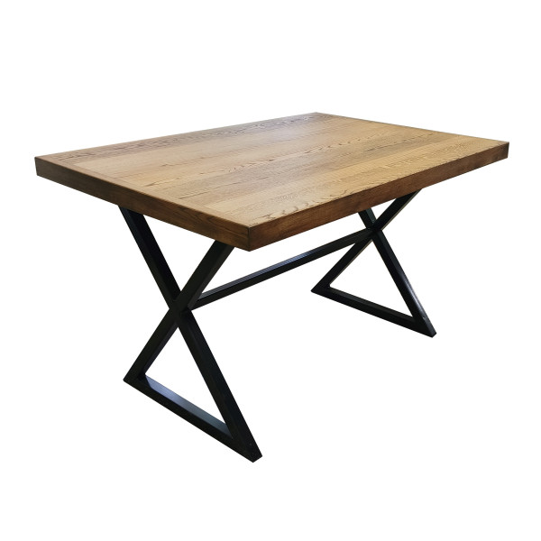 Стол дубовый Modern 1.3х0.9 м с металлическими ножками Стол дубовый Modern 1.3х0.9 м с металлическими ножками