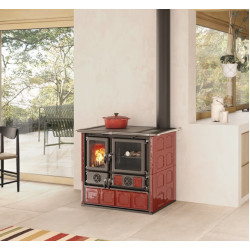 Печь La Nordica ROSA 5.0 MAIOLICA Bordeaux