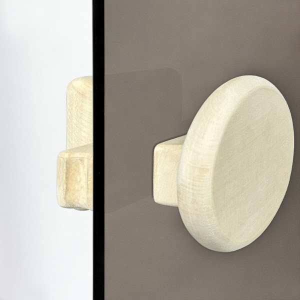 Двери для сауны PAL 70*190 см матовая бронза 8 мм