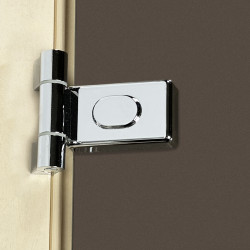 Двери для сауны PAL 70*190 см матовая бронза 8 мм