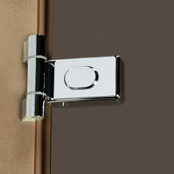 Двери для сауны PAL 70*190 см матовая бронза 8 мм термокоробка