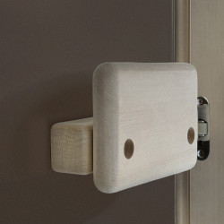 Двери для сауны PAL 70*190 см матовая бронза 8 мм