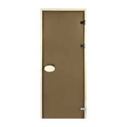Двери для сауны PAL 70*200 см матовая бронза 8 мм