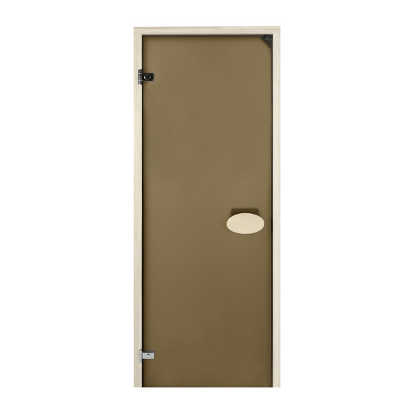 Двери для сауны PAL 70*190 см матовая бронза 8 мм