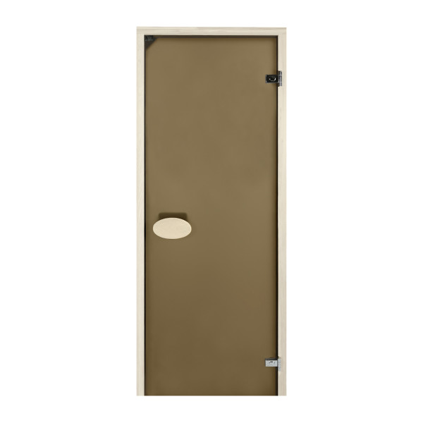 Двери для сауны PAL 70*190 см матовая бронза 8 мм