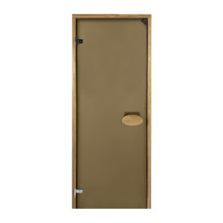 Двери для сауны PAL 70*190 см матовая бронза 8 мм термокоробка