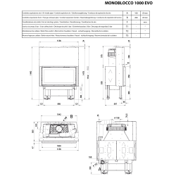 Каминная топка La Nordica MONOBLOCCO 1000 EVO