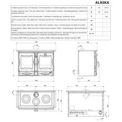 Печь La Nordica ALASKA Glazed Black