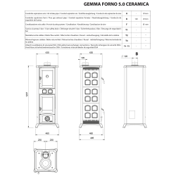Печь La Nordica GEMMA FORNO Elegance Bordeaux
