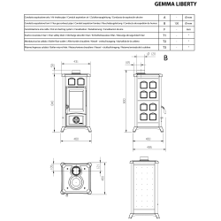 Печь La Nordica GEMMA Liberty Panna