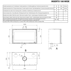 Каминная топка La Nordica INSERTO 100 WIDE