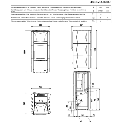Печь пеллетная La Nordica LUCREZIA IDRO Bordeaux