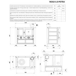 Печь La Nordica ROSA 5.0 PETRA Natural Stone