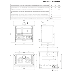 Печь La Nordica ROSA XXL Anthracite Black