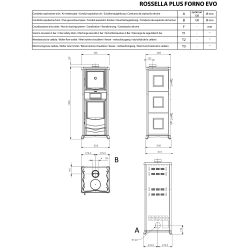 Печь La Nordica ROSSELLA PLUS FORNO EVO Liberty Panna