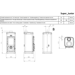 Печь La Nordica SUPER JUNIOR Black