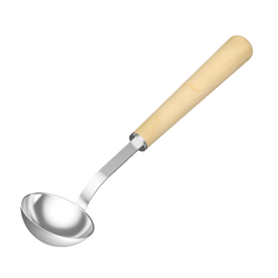 Металевий черпак 40 см з дерев'яною ручкою Sawo 442-MP