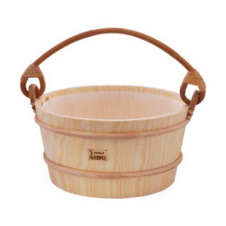 Ведро для сауны с пластиковой вставкой 9 л сосна Sawo 300-HP