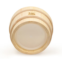 Шайка для сауны с пластиковой вставкой 4 л сосна Sawo 340-P