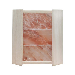 Ограждение для светильника угловое с гималайской рваной солью, абаш