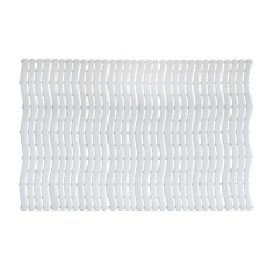 Коврик для бани белый с черными вкраплениями