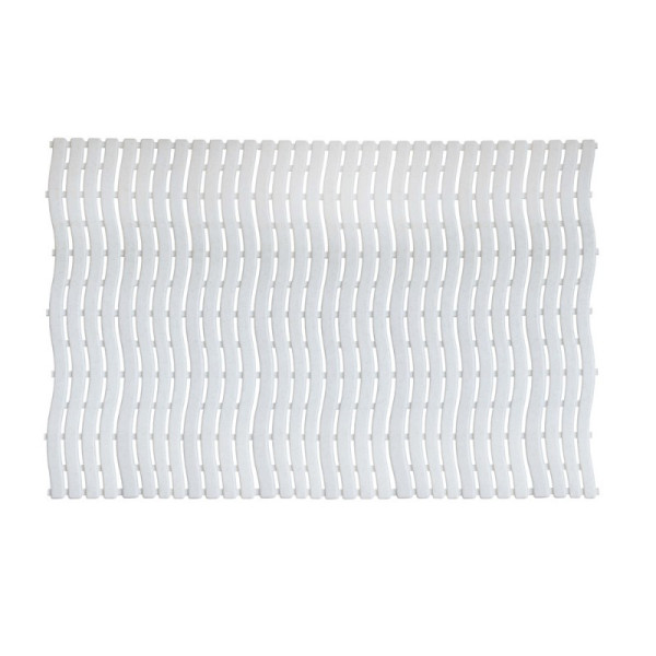 Коврик для бани белый с черными вкраплениями