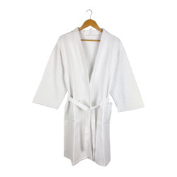 Халат вафельный белый