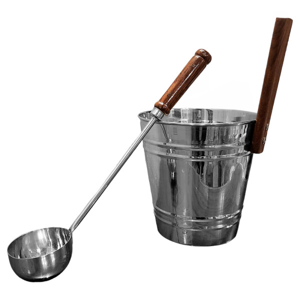 Шайка с лейкой из нержавеющей стали