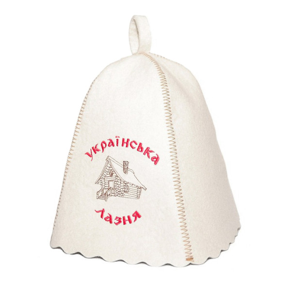 Шапка для лазні з вишивкою в асортименті