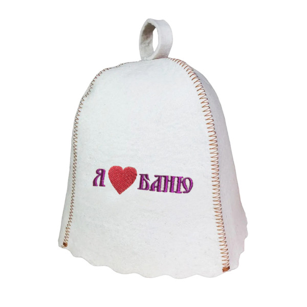 Шапка для лазні з вишивкою в асортименті