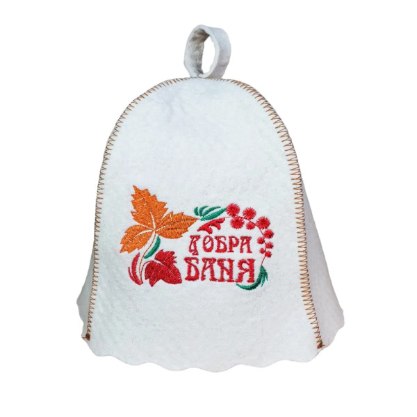 Шапка для лазні з вишивкою в асортименті