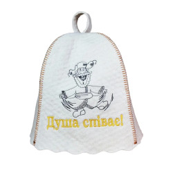 Шапка для лазні з вишивкою в асортименті