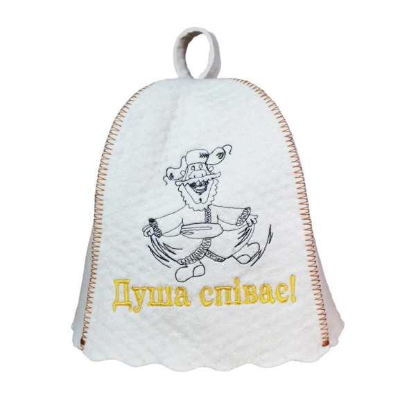 Шапка для лазні з вишивкою в асортименті