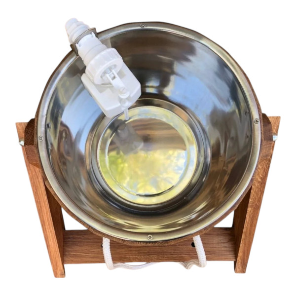 Ведро-водопад 20 л с нержавеющей вставкой, ясень Ведро-водопад 20 л с нержавеющей вставкой, ясень