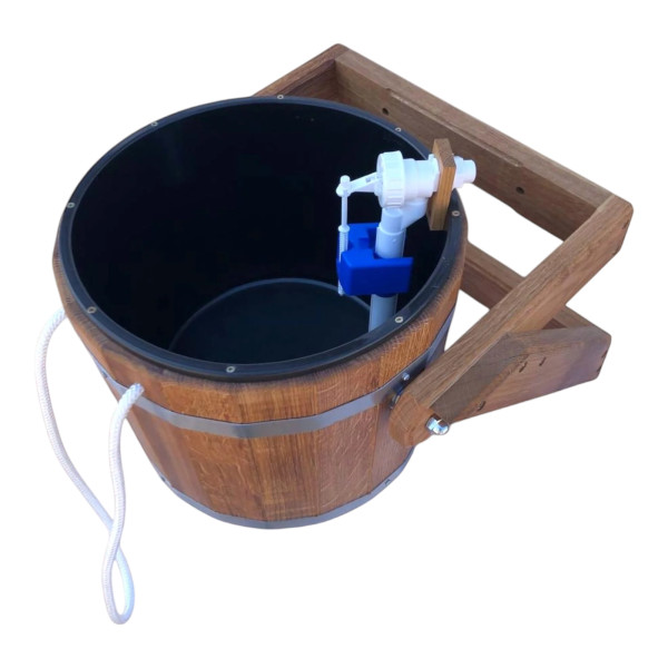 Ведро-водопад 20 л с пластиковой вставкой, ясень