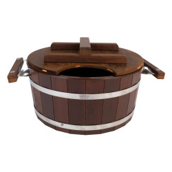 Запарник для сауны 15 л с пластиковой вставкой и крышкой, термолипа