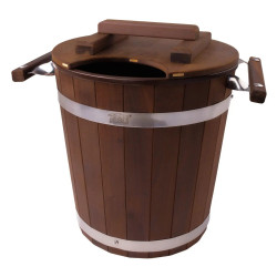 Запарник для сауны 20 л с пластиковой вставкой и крышкой, термолипа