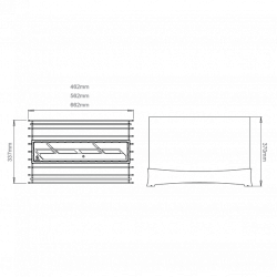 Напольный биокамин Asсot lux