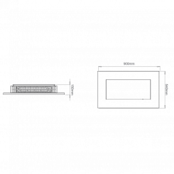 Настенный биокамин New york plaza